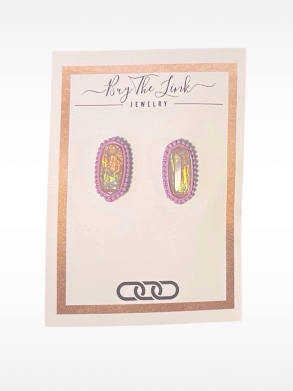 Pink Stud Earrings NWT New